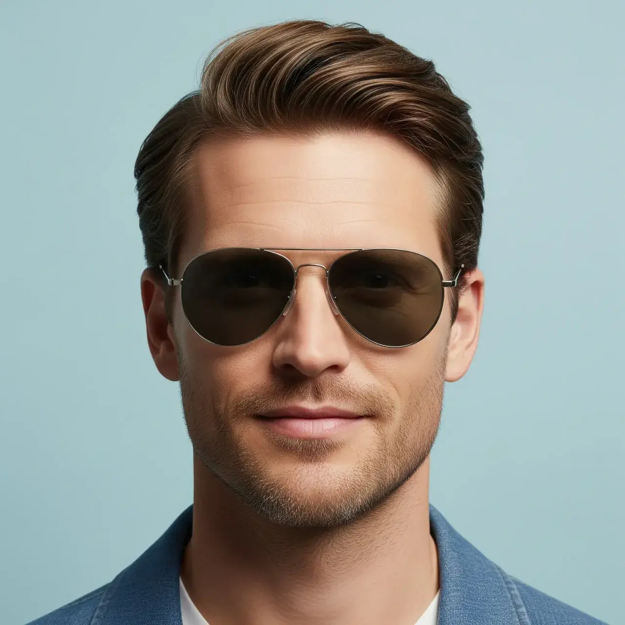 Modelo con gafas Kliik